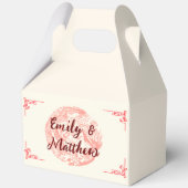 Dragon en Phoenix rood chinese bruiloft Bedankdoosjes (Achterkant)