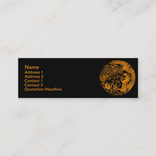Dragon en Phoenix Visitekaartje (Voorkant)