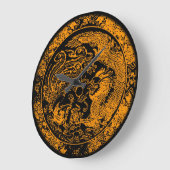 Dragon en Phoenix Wall Clock Grote Klok (Hoek)