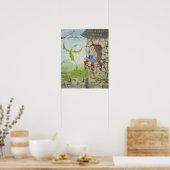 Dragon en Princess Poster (Keuken)