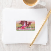 Dragon en prinses "Poppy and Polly" van Renee Etiket (Insitu)