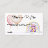 Dragon en Rainbow - Baby shower Enclosure Informatiekaartje (Voorkant)