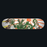 Dragon en Rising Sun Skateboard<br><div class="desc">Groene draak</div>