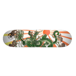 Dragon en Rising Sun Skateboard