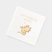 Dragon en Stars Laat er magie zijn Folie Servetten (Links)