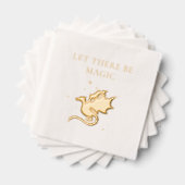 Dragon en Stars Laat er magie zijn Folie Servetten (Insitu (Gestapeld))