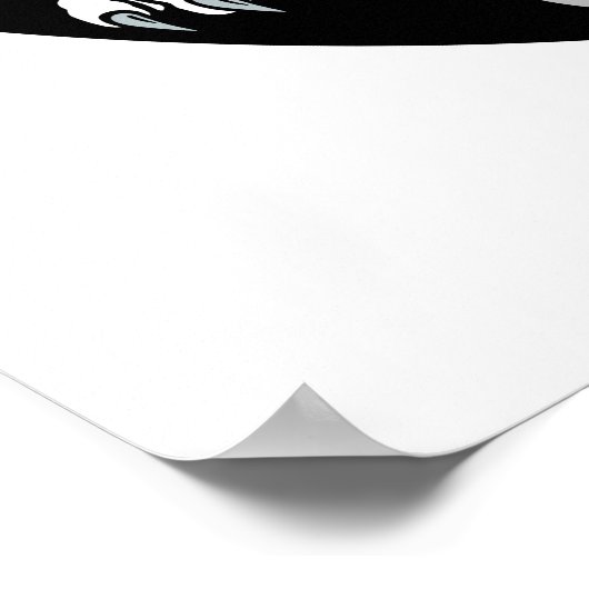 dragon en tijger yin yang poster (Hoek)