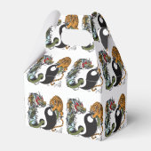 dragon en tijger yin yang symbool bedankdoosjes (Achterkant)