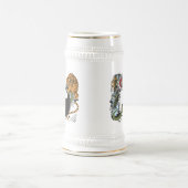 dragon en tijger yin yang symbool bier stein bierpul (Center)