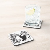 dragon en tijger yin yang symbool drankjes onderzetter (Rechterzijde)