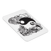 dragon en tijger yin yang symbool magneet (Rechterzijde)