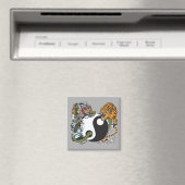dragon en tijger yin yang symbool magneet (Insitu (Vaatwasser))