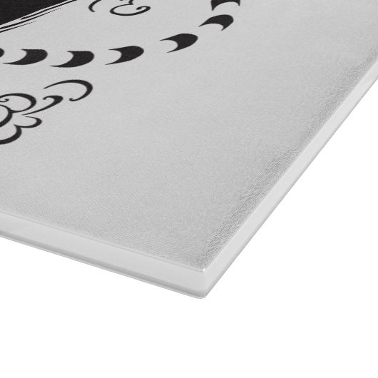 dragon en tijger yin yang symbool snijplank (Hoek)