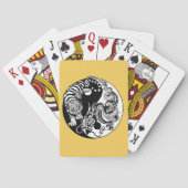 dragon en tijger yin yang symbool speelkaarten (Achterkant)