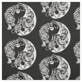 dragon en tijger yin yang symbool stof (Swatch)