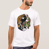 dragon en tijger yin yang t-shirt (Voorkant)