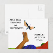 Dragon en Toes Briefkaart (Voorkant / Achterkant)