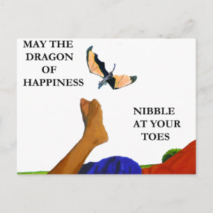 Dragon en Toes Briefkaart