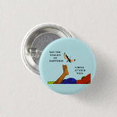 Dragon en Toes Ronde Button 3,2 Cm (Voorkant /achterkant)