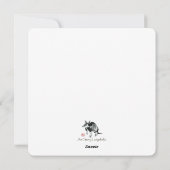 Dragon en Unicorn // Courtship Feestdagenkaart (Achterkant)