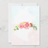 Dragon en unicorn verjaardagsuitnodiging kaart (Achterkant)