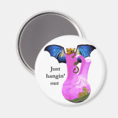 Dragon en Vase Magneet (Voorkant / Achterkant)