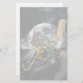 Dragon en vloerbedekking slepen en rennen briefpapier (Voorkant / Achterkant)