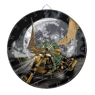 Dragon en vloerbedekking slepen en rennen dartbord