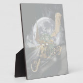 Dragon en vloerbedekking slepen en rennen fotoplaat (Zijkant)