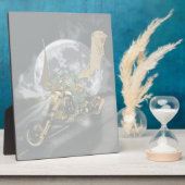 Dragon en vloerbedekking slepen en rennen fotoplaat (Zijkant)