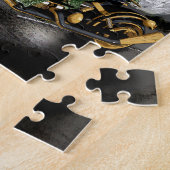 Dragon en vloerbedekking slepen en rennen legpuzzel (Zijkant)