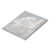 Dragon en vloerbedekking slepen en rennen notitieblok (Linkerzijde)