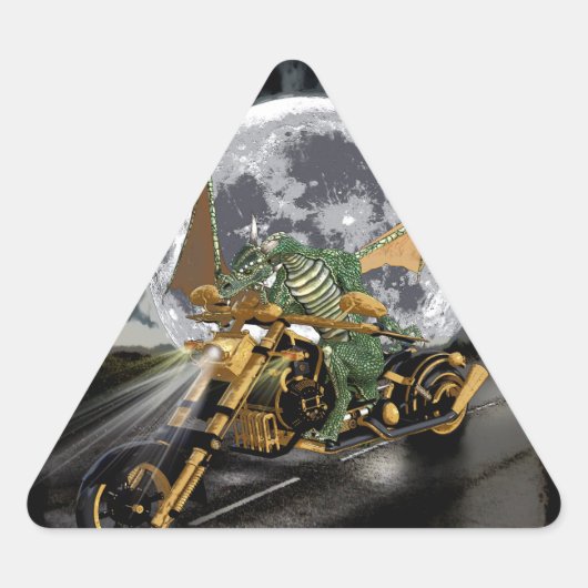 Dragon en vloerbedekking slepen en rennen sticker (Voorkant)