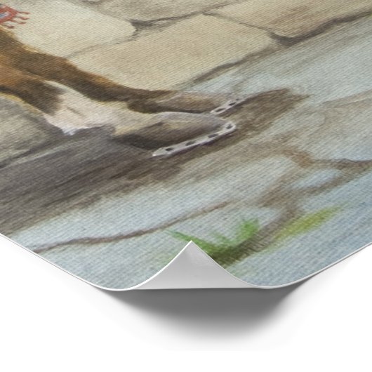 Dragon en War Horse Poster (Hoek)