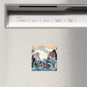 Dragon en White Tiger. Illustratie van Insima Magneet (Insitu (Vaatwasser))