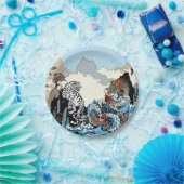 Dragon en White Tiger. Illustratie van Insima Papieren Bordje (Feest)
