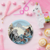 Dragon en White Tiger. Illustratie van Insima Papieren Bordje (Feest)