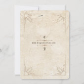 Dragon en Wolf bruiloft uitnodiging (Achterkant)