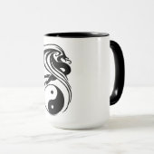 Dragon en Ying Yang cup Mok (Voorkant rechts)
