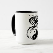 Dragon en Ying Yang cup Mok (Voorkant links)
