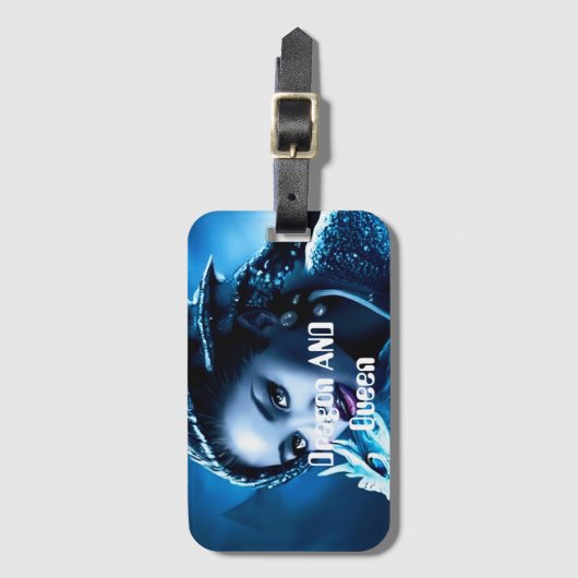 Dragon en zijn koningin- Bagagelabel (Voorkant (verticaal))