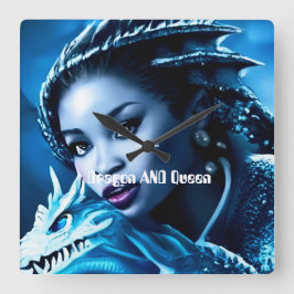 Dragon en zijn ruiter- Wandklok