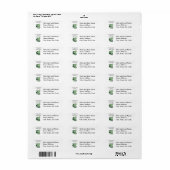 Dragon en zijn Wrath Shakespeare King Lear Cartoon Etiket (Full Sheet)