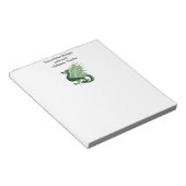 Dragon en zijn Wrath Shakespeare King Lear Cartoon Notitieblok (Schuin)