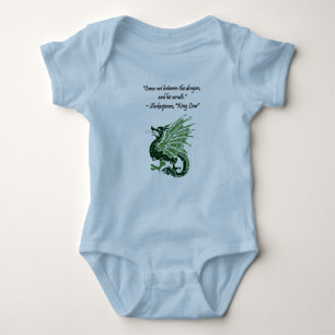 Dragon en zijn Wrath Shakespeare King Lear Cartoon Romper