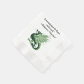 Dragon en zijn Wrath Shakespeare King Lear Cartoon Servetten (Hoek)