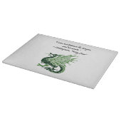 Dragon en zijn Wrath Shakespeare King Lear Cartoon Snijplank (Hoek)