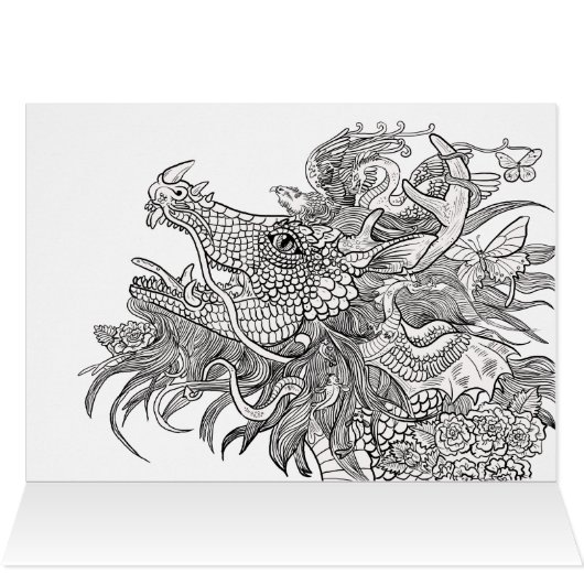 Dragon Enchantkleur uw eigen (Binnen Horizontaal (Boven))