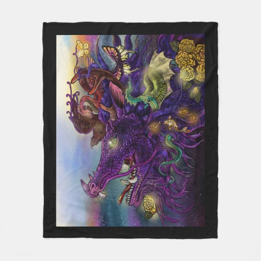 Dragon Enchantment Fleece Deken (Voorkant)