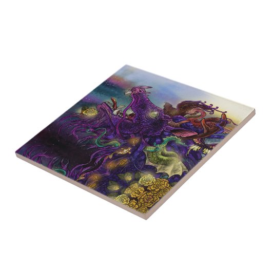 Dragon Enchantment Tegeltje (Zijkant)